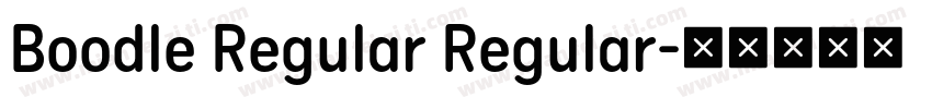 Boodle Regular Regular字体转换